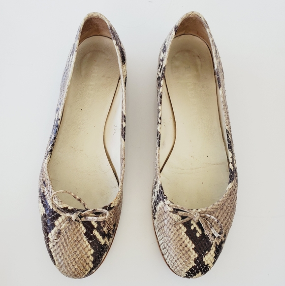 BURBERRY Real Python ballet Flats Size 37.5 - Picture 12 of 16